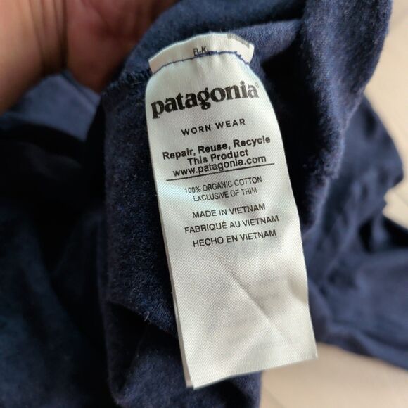 Patagonia Shirt Mens L Blue Long Sleeved Daily Henley Organic Cotton 52260 - Picture 4 of 11